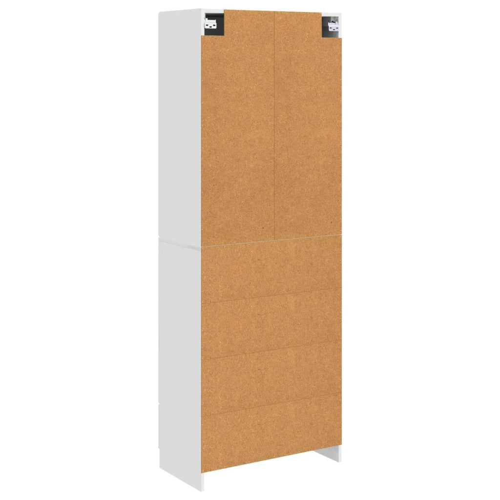 Set di armadi 2 pz Bianco Lucido Legno ingegnerizzato 3416983