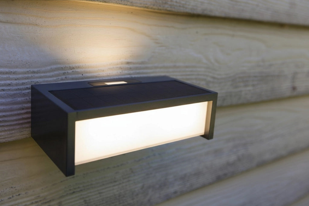 Applique solare esterna LED PIR IP54 grigio scuro TELIS