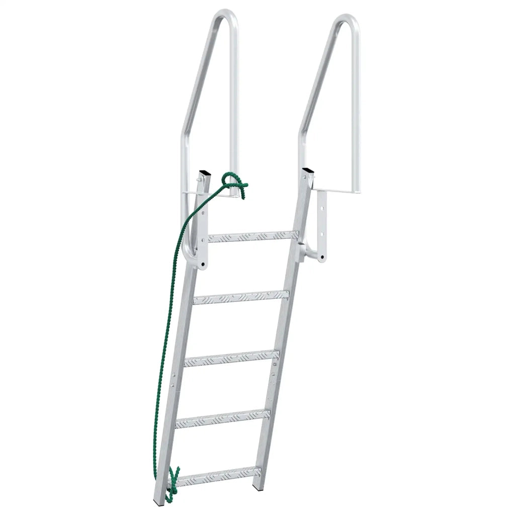 Scala da Dock a 5 Gradini Argento 58 x 77 x 191 cm Alluminio CFW6336505
