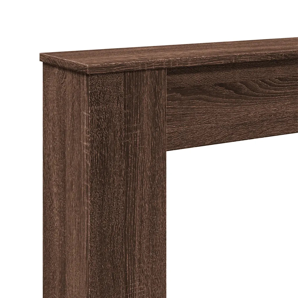 Cornice per Camino Rovere Marrone 100x20x100 cm in Truciolato CFW6230339