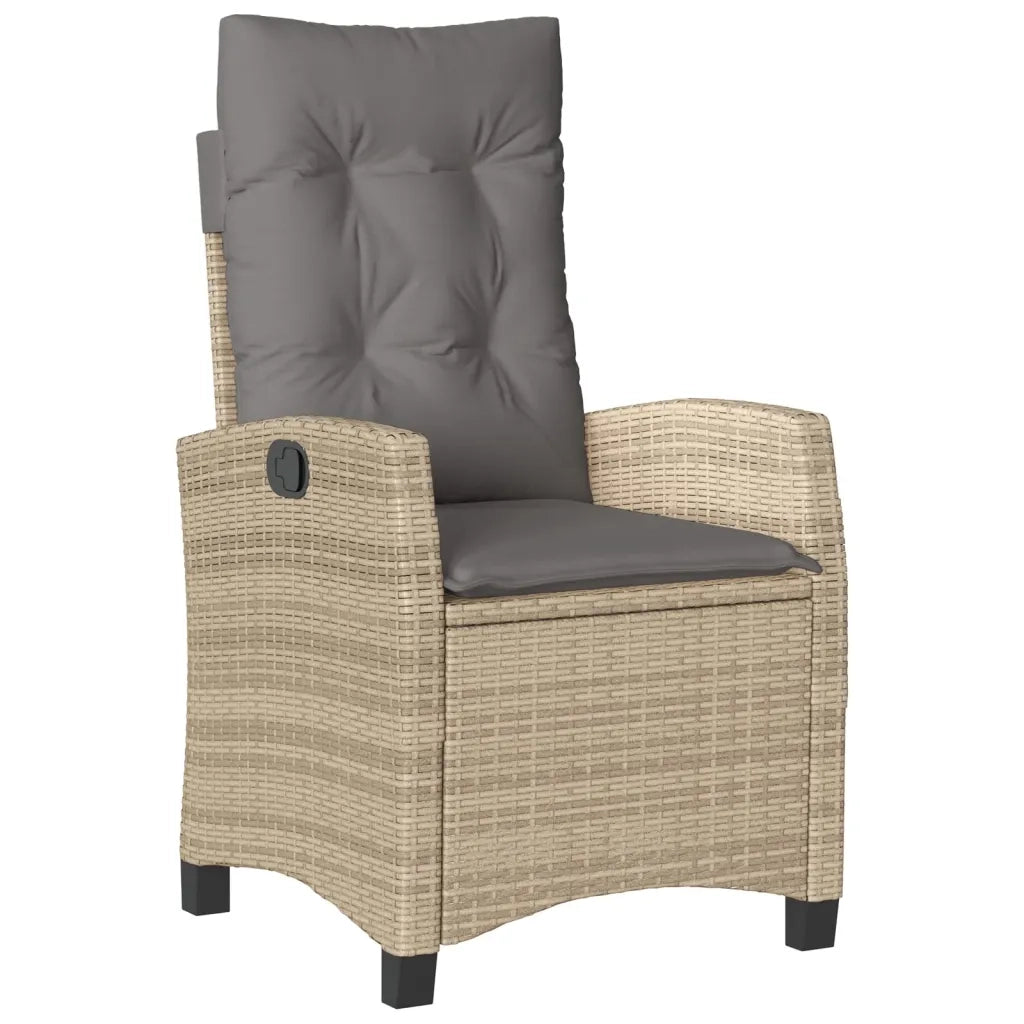 Set Pranzo da Giardino 7 pz con Cuscini Beige Misto Polyrattan 3212837
