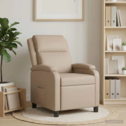 Divano Sedia-Poltrona reclinabile Cappuccino Similpelle 462481