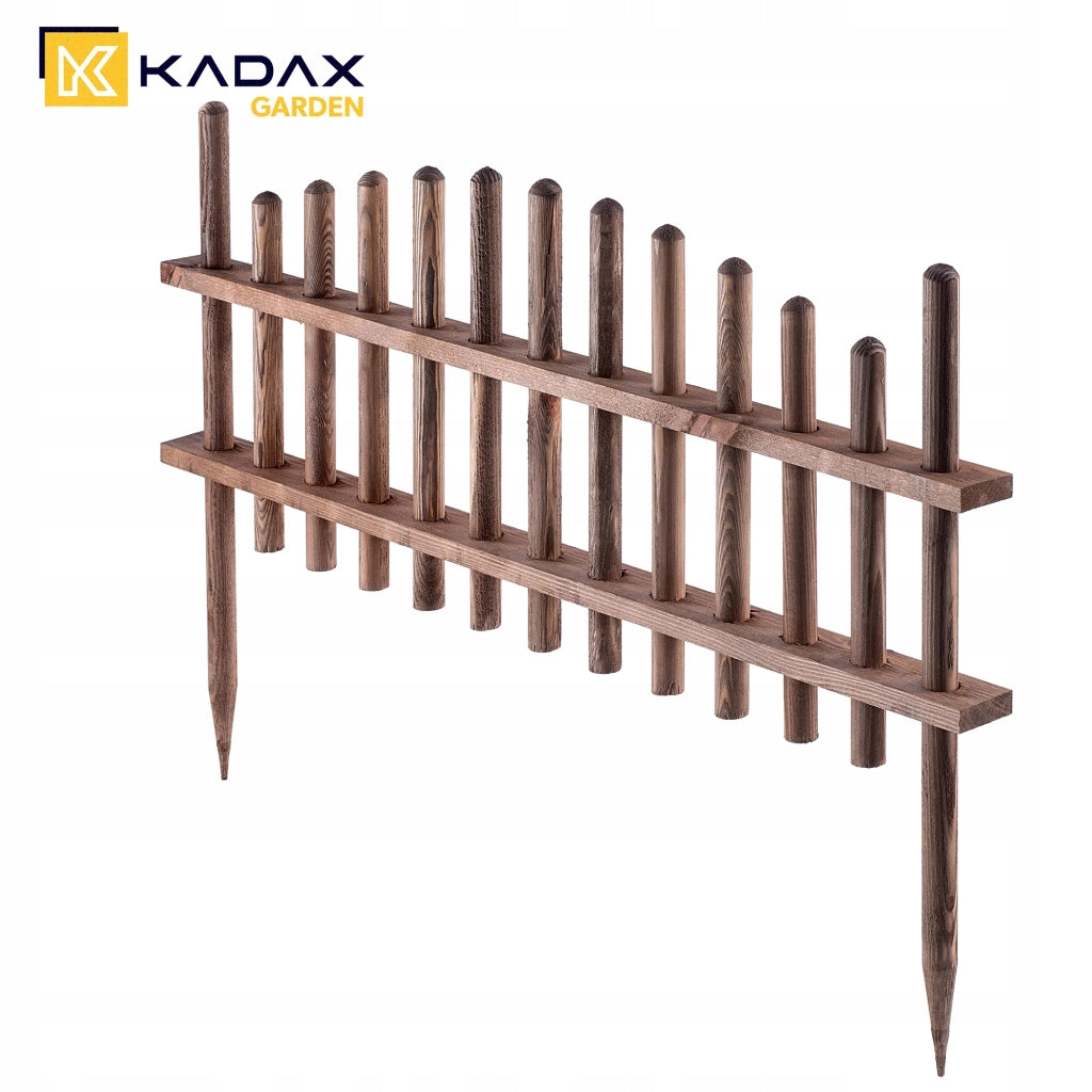 Recinzione da giardino in legno KADAX, bordura per aiuole 85x35 cm, legno di pino