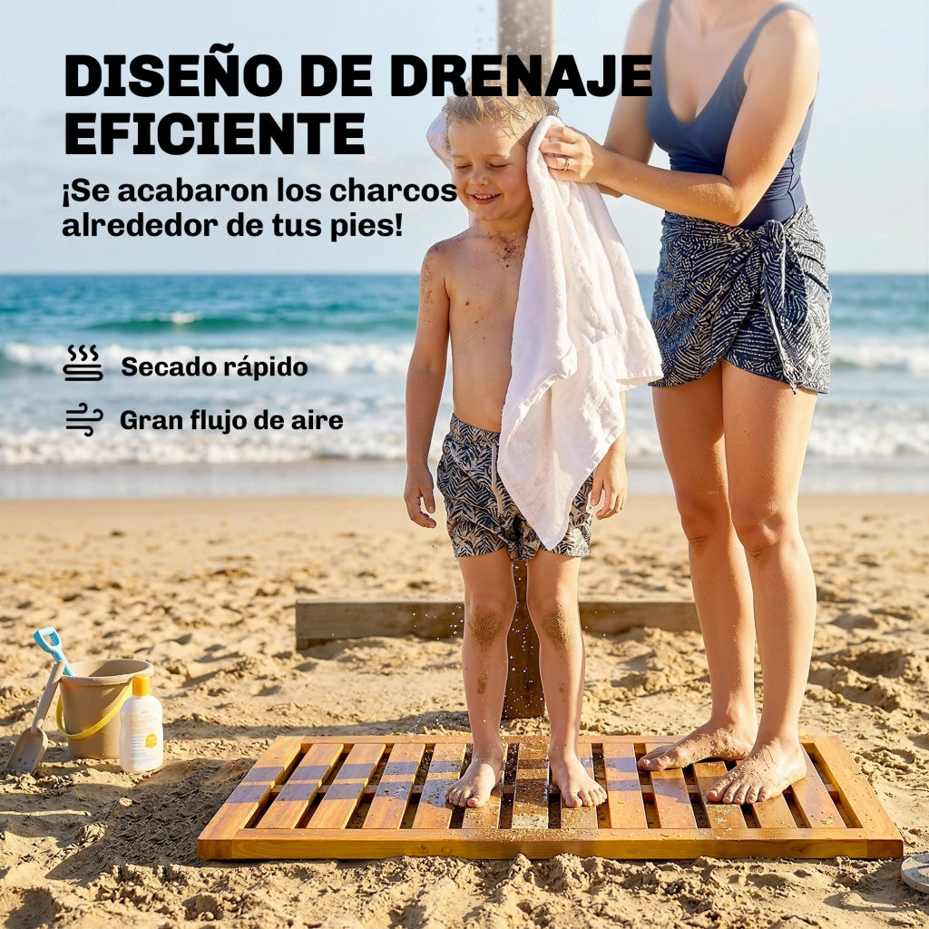 Tappetino da Bagno in Legno di Acacia ¨C zephmum ¨C 91x51 cm