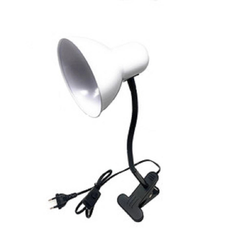 Trade Shop - Lampada Snodabile Da Scrivania Luce Tavolo Braccio Flessibile Orientabile Pinza -