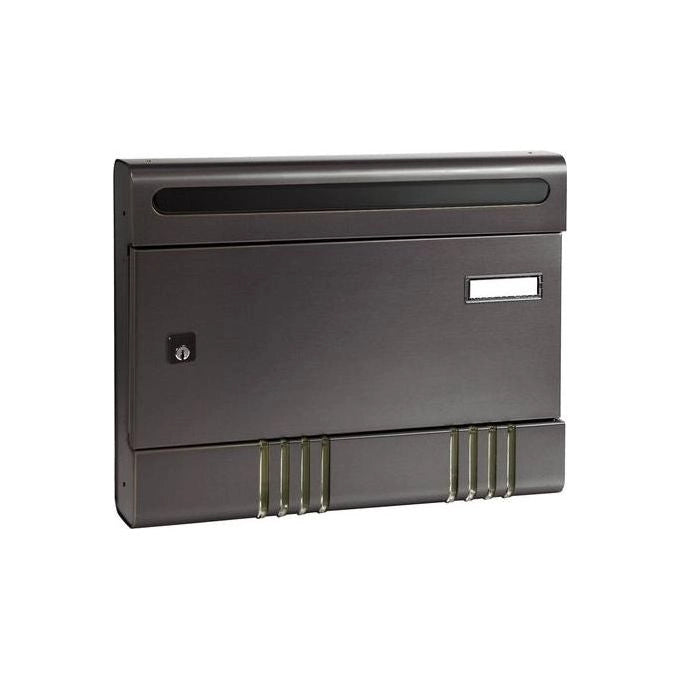 Alubox 47261 Serie Esse Sire Cassetta Postale Alluminio Componibile Formato Rivista Prelievo Frontale colore Grigio Antracite
