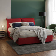 Letto Matrimoniale Amelinda, Letto Matrimoniale Materasso Incluso Made in Italy, Rosso