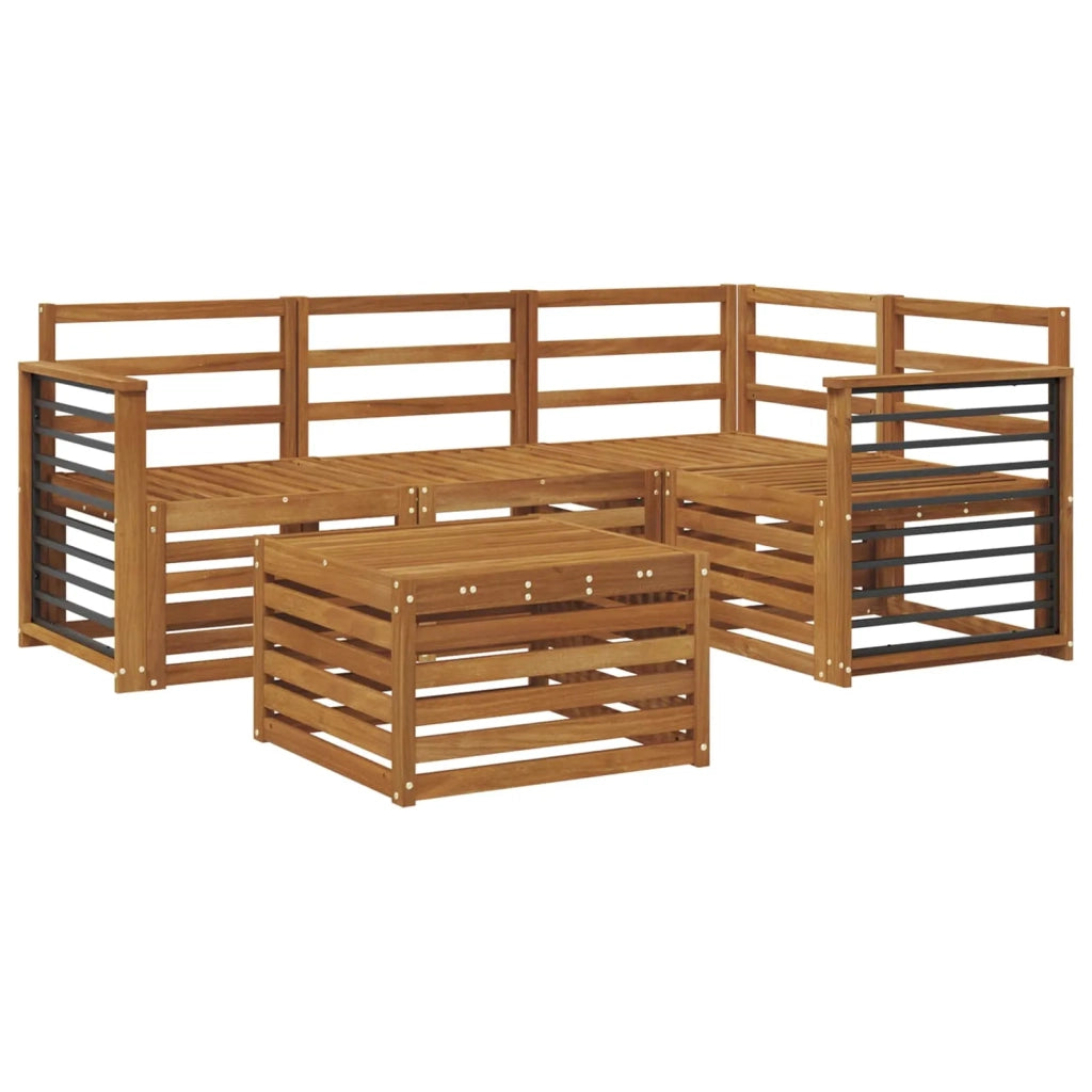 Set di divani da esterno 5 pcs Naturale 3374779