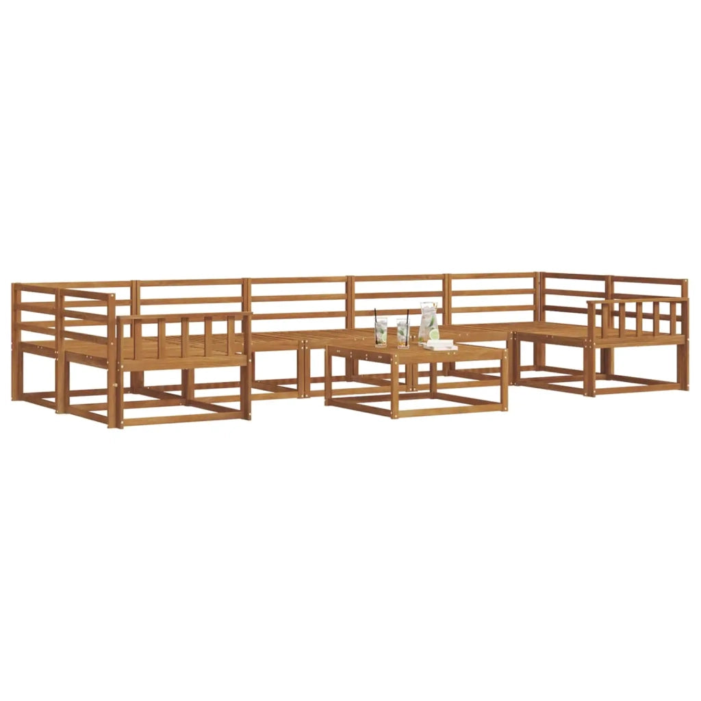Set di divani da esterno 8 pcs Naturale