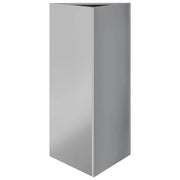 Fioriera rialzata triangolare per piante fiori e patio/giardino 40 x 34,5 x 70 cm acciaio zincato argento 02_0038812