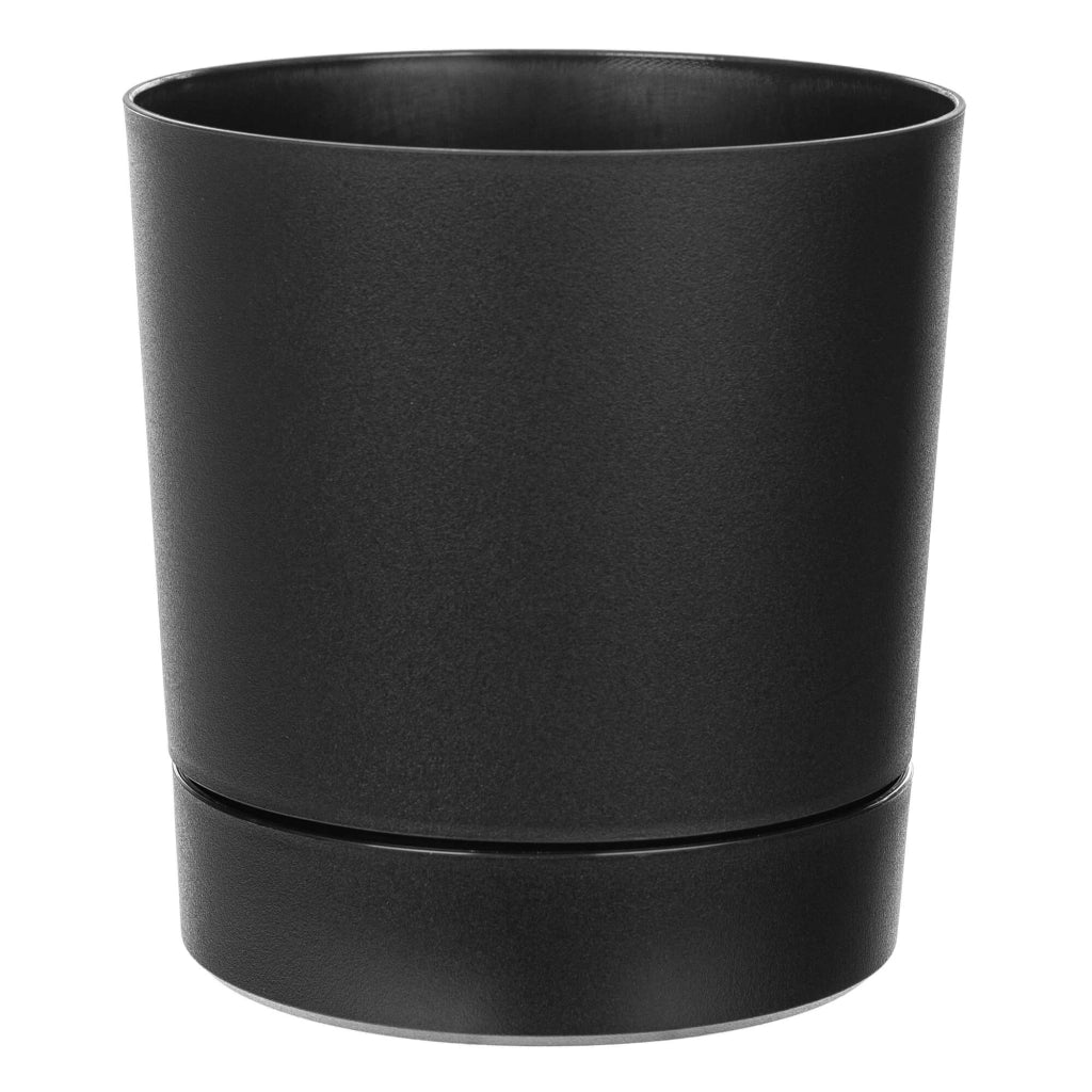 Vaso da fiori KADAX con supporto, rotondo, in plastica, 14,5 cm