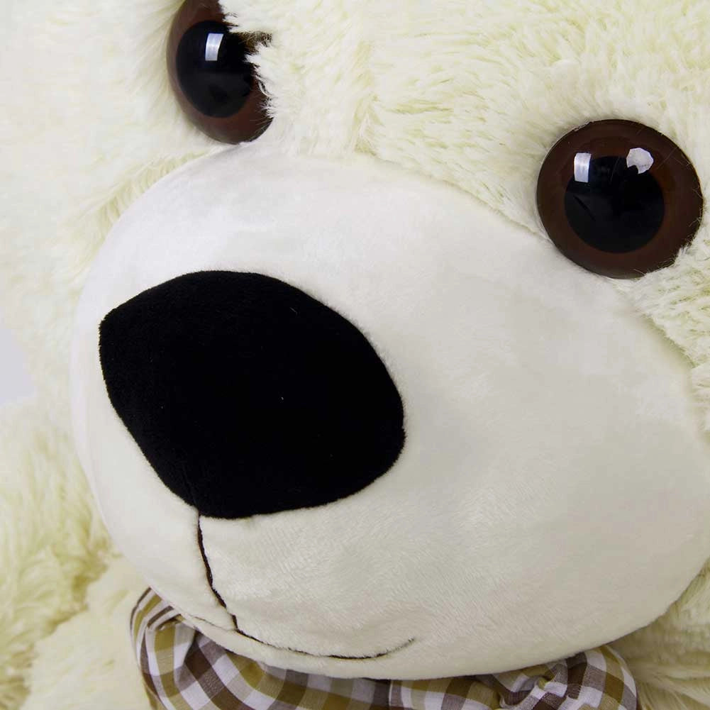 Peluche Orso Gigante XXL Alto 150cm Pupazzo Bambini Orsacchiotto Morbido Crema