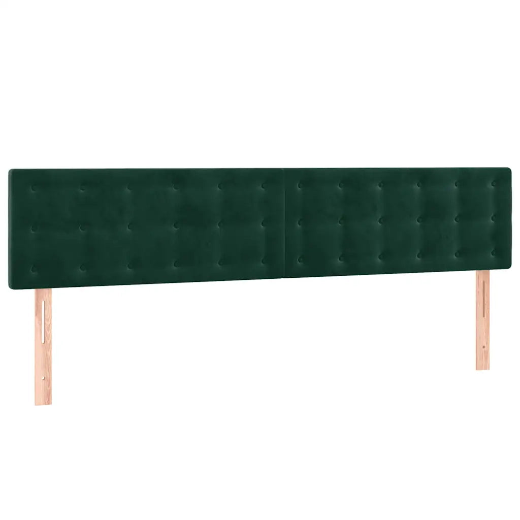 Testiera 2 pz Verde scuro 90x5x78/88 cm in Vellutocod mxl 78618