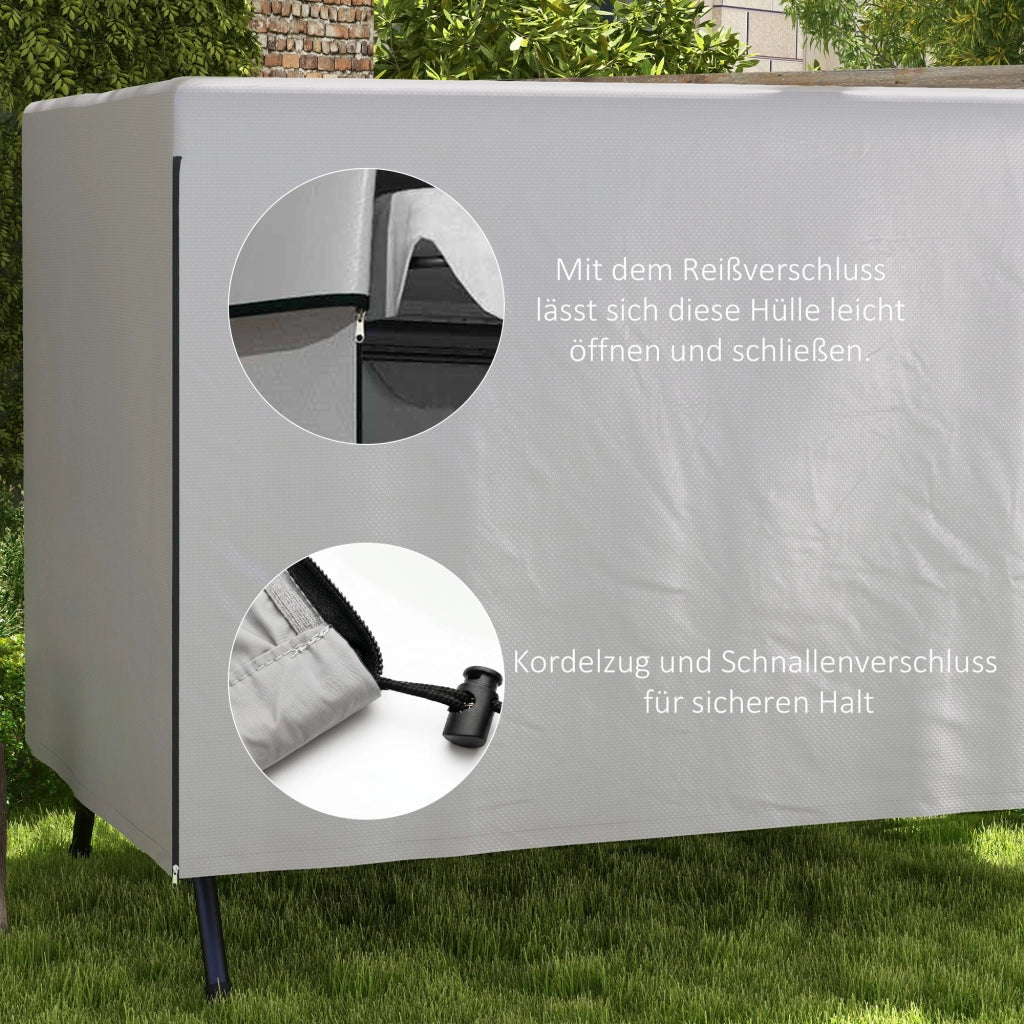 Copertura per Mobili da Giardino ¨C zephmum ¨C Grigio 215x155x150 cm