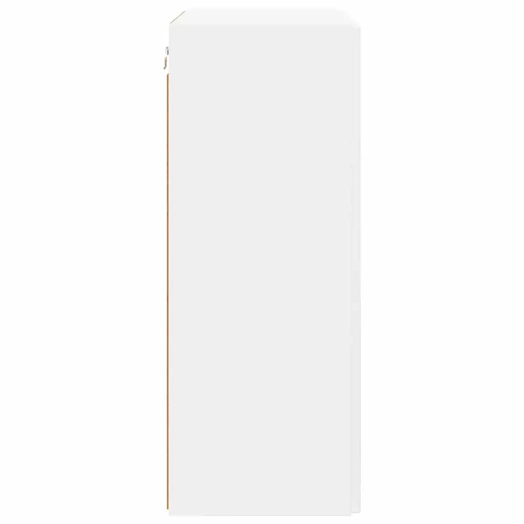 Mobile TV da parete-Mobile TV a Muro-Credenza TV Bianco 59,5 x 31 x 80 cm Legno multistrato
