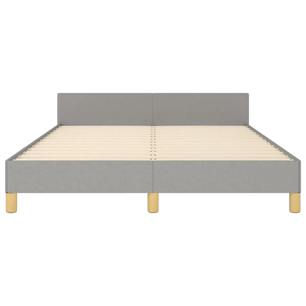 Giroletto senza Materasso-Struttura Letto Grigio Chiaro 140x200 cm Tessuto 893805