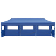 Tenda Pieghevole Pop-Up con 5 Pareti Laterali 3x9 m Blu 44978