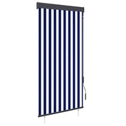 Tenda a Rullo per Esterni 100x250 cm Blu e Bianca cod mxl 42319