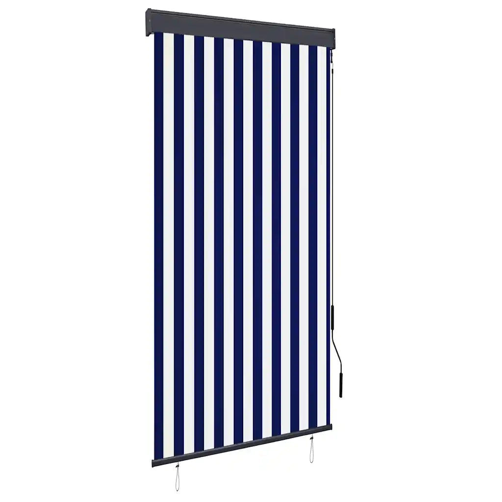 Tenda a Rullo per Esterni 100x250 cm Blu e Bianca cod mxl 42319