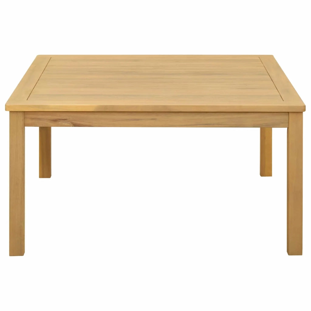 Tavolino da salotto Acacia chiaro 85 x 85 x 45 cm