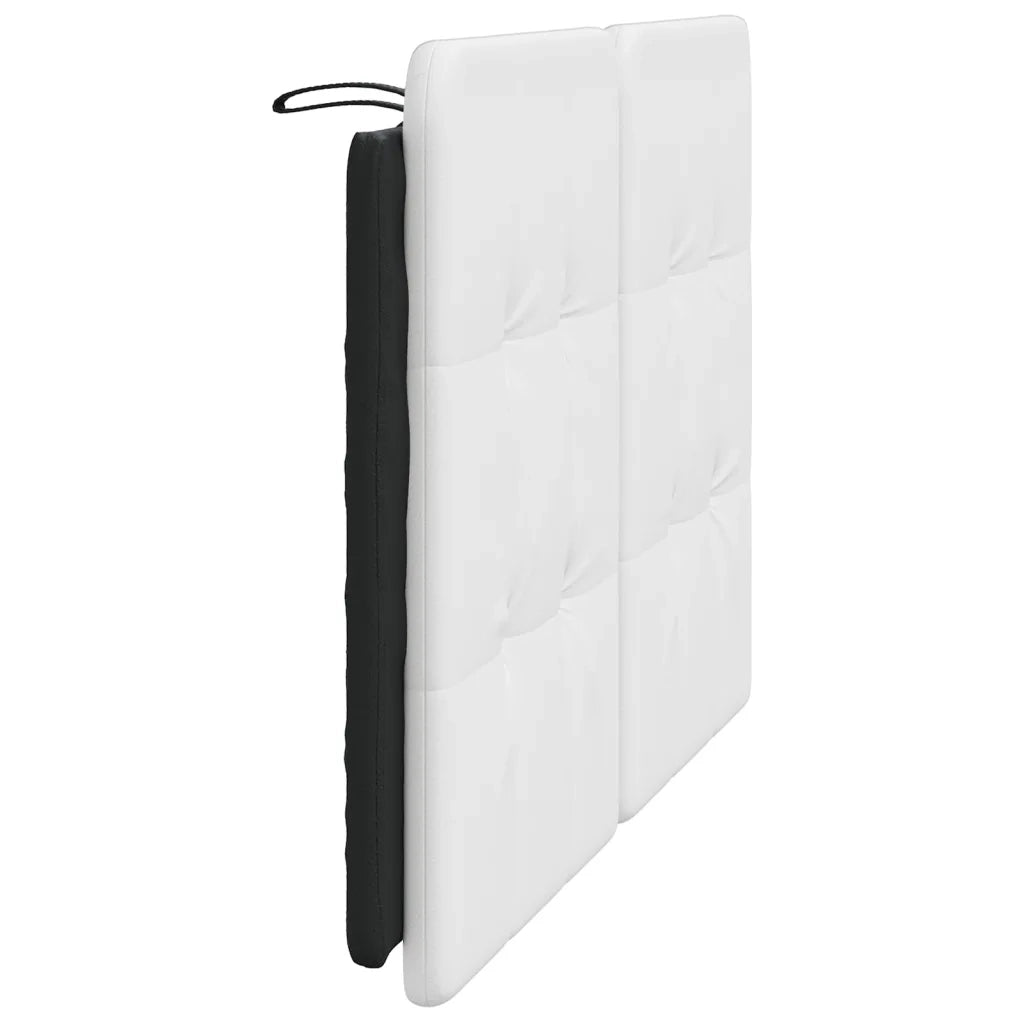 Cuscino Testiera Zadar Bianco e Nero 140 cm in Similpelle CFW2800322