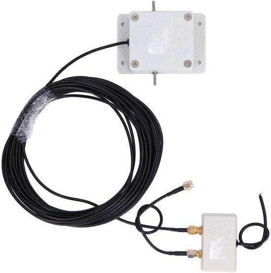 Ricevitore a Loop MLA-30 - Antenna Radio Attiva - Alimentazione USB - Argento - Esterno - Ricezione fino a 30 MHz - Portata 10 Metri