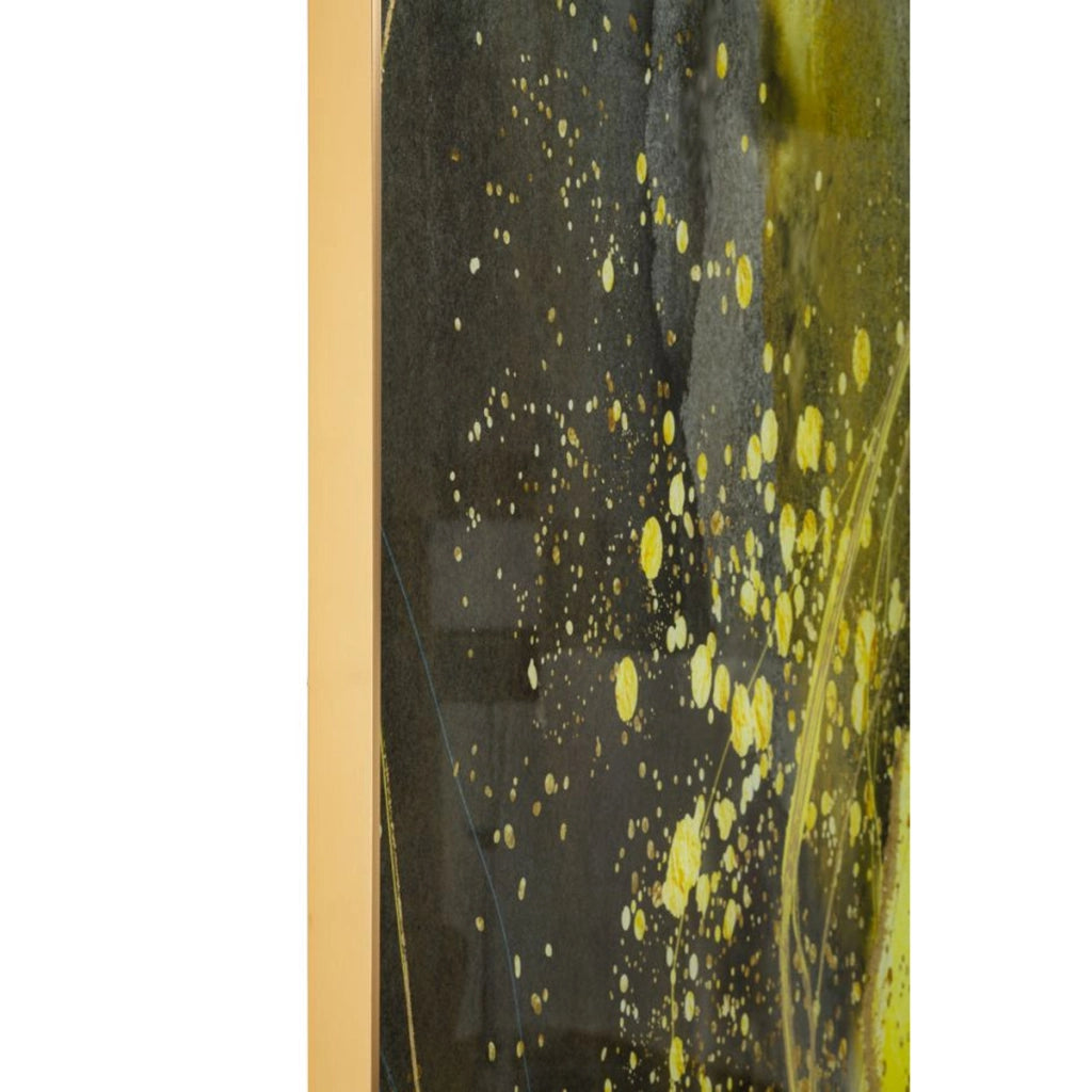 Stampa su Tela Astratto 2, Multicolore, Metallo, 120x3,5x80 cm