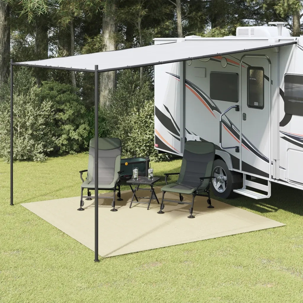 Tappeto da Tenda Crema 4x3 m 4008504