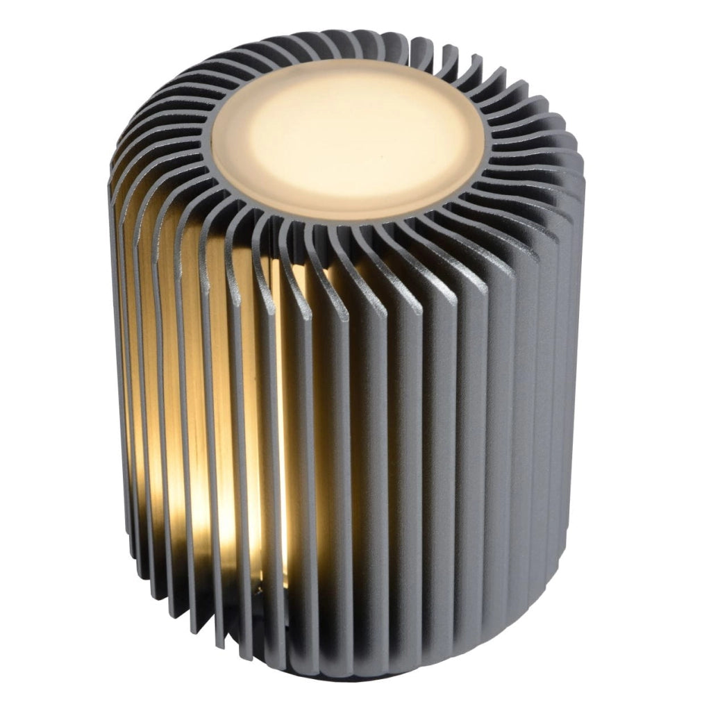 Lampada tavolo Lucide Turbin LED 5W 3000K alluminio