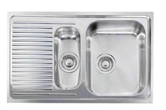 CM Matico 79 x 50 2V Lavello ad incasso Rettangolare Acciaio inossidabile