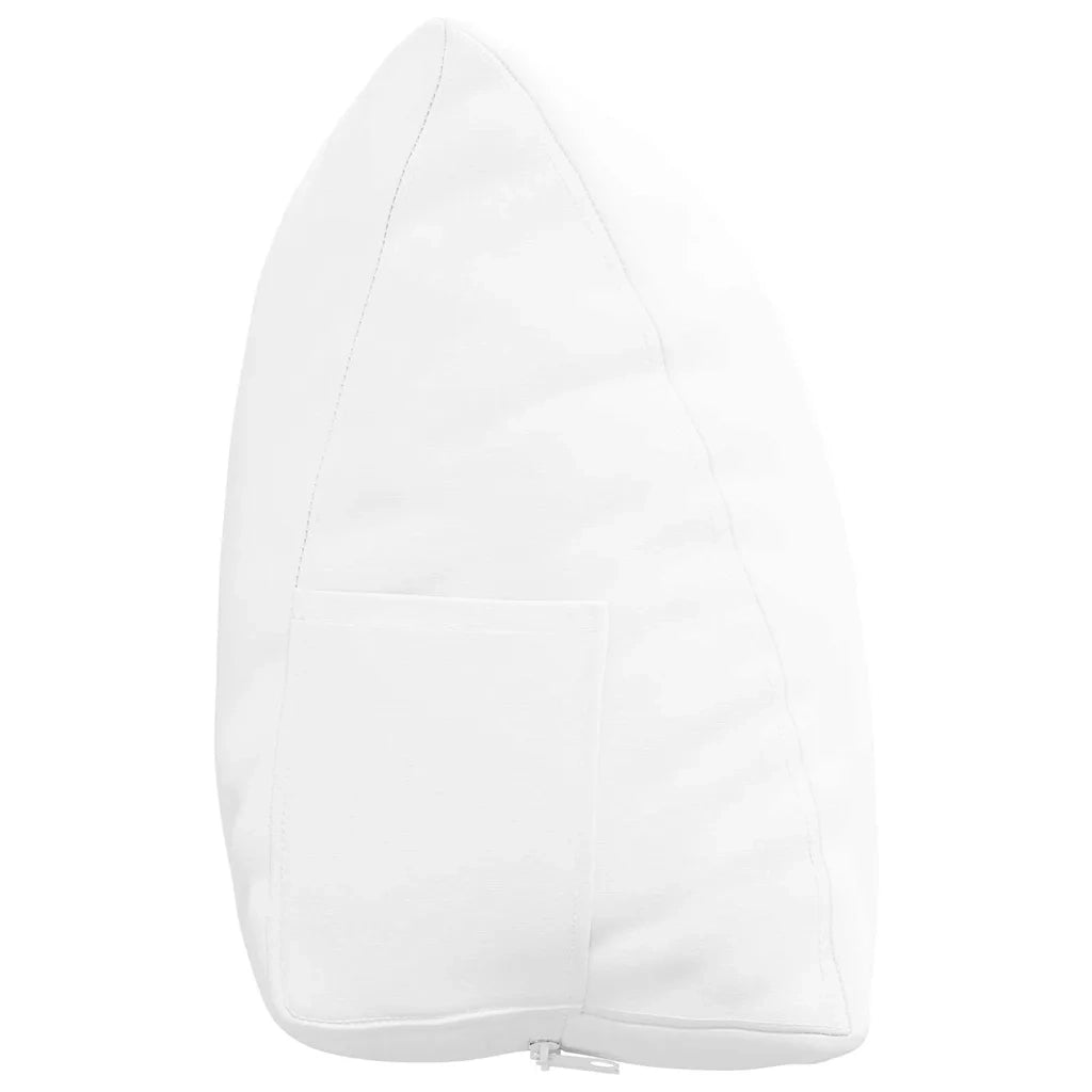Cuscino per Schiena Bianco 60 x 20 x 50 cm Tessuto 42015042