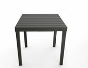 Tavolo Quadrato Antracite 78x78 cm in Polipropilene da Esterno