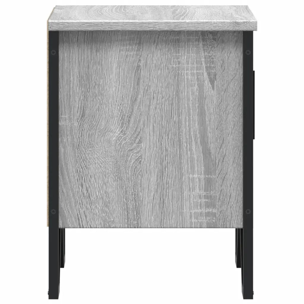 Comodino Grigio Sonoma 40x30x40 cm in Truciolato 848520