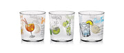 Set 3 Bicchieri da Tavola Acqua Vino Conic Drink 360 ml Cerve