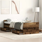 Giroletto senza Materasso Legno Antico 100x200cm in Truciolato