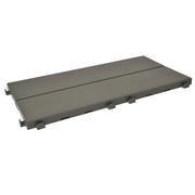 Piastrelle autobloccanti in Plastica con Finitura ad Effetto Legno 37,7 x 18,6 cm da interno, esterno e giardino. PEZZI 162 Colore: #868883