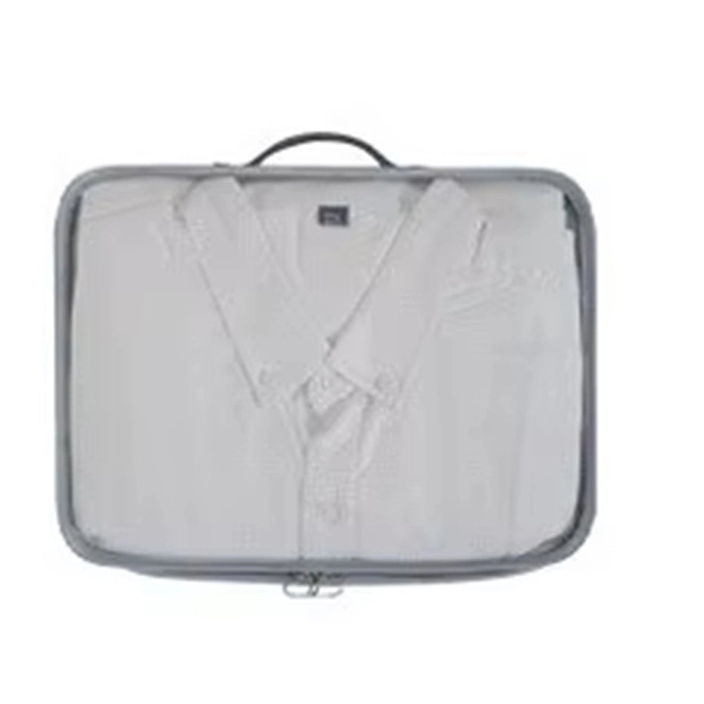 Trade Shop - Organizer Viaggio Organizza Valigia Bagagli Borsa Per Vestiti 30x20x12cm Grigia 87718 -