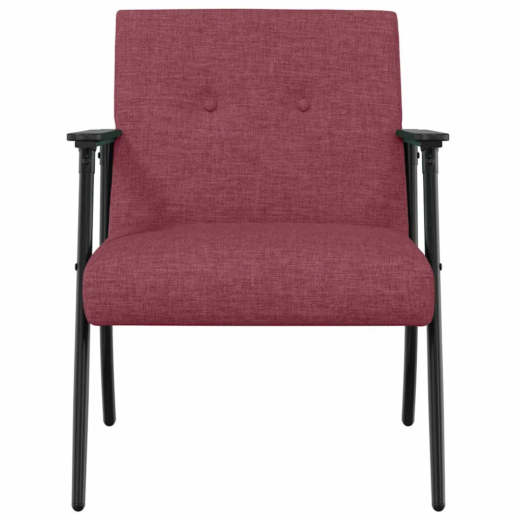 Divano Sedia-Poltrona Rosso Vino Tessuto 111842