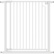 Cancelletto di sicurezza per scale, senza foratura, con chiusura automatica per bambini, cucina, scale, 76-80 x 76 cm, bianco