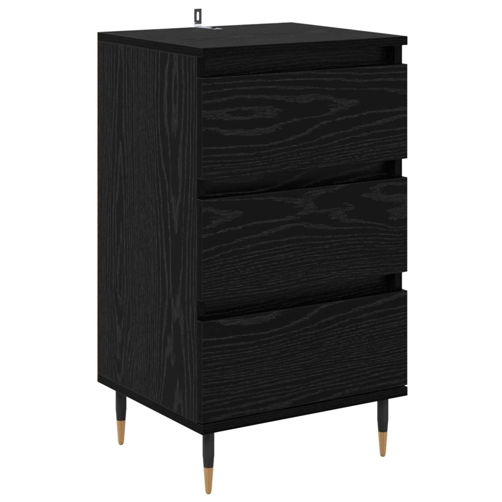 Credenza | Madia | Buffet da pranzo | Armadio da pranzo Rovere nero 35 x 40 x 70 cm Legno multistrato