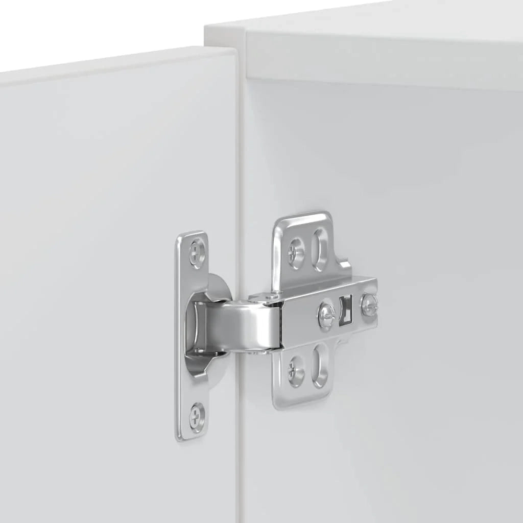 Set di 2 mobili da forno regolabili classici design moderno cucina 60 x 57 x 207 cm legno ingegnerizzato bianco 02_0055716