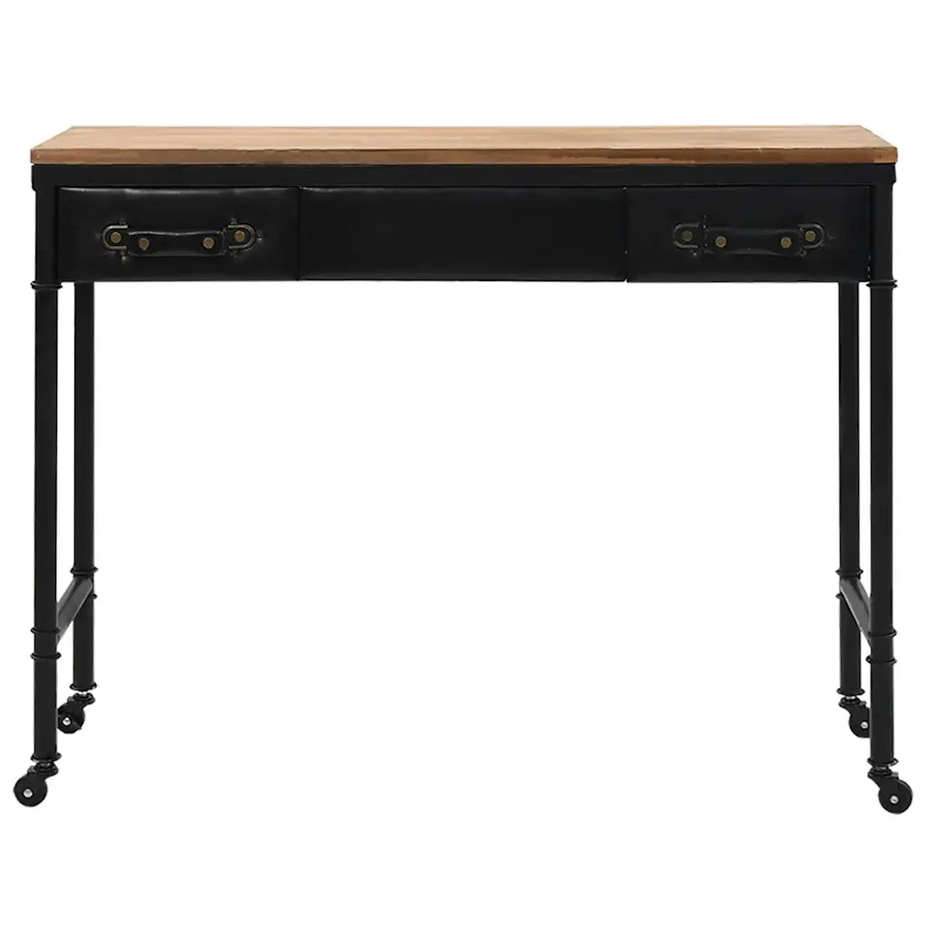 Tavolo Consolle | Tavolo d'Ingresso in MDF e Legno di Abete 100x33,5x80 cm