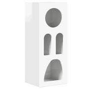 Credenza | Madia | Buffet da pranzo | Armadio da pranzo Bianco Lucido 40 x 35 x 100.5 cm Legno multistrato