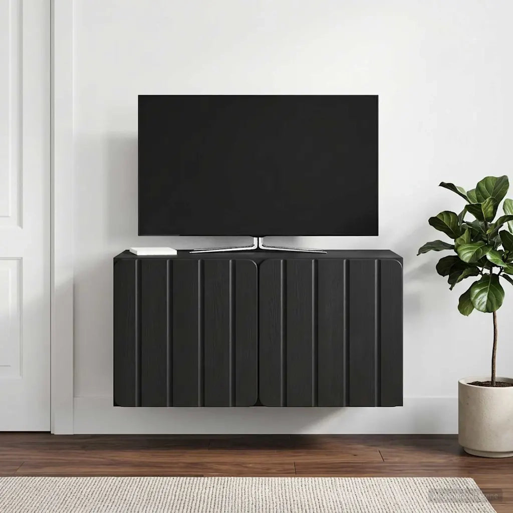 Mobile Porta TV da Muro Nero 59,5 x 31 x 30 cm 898366