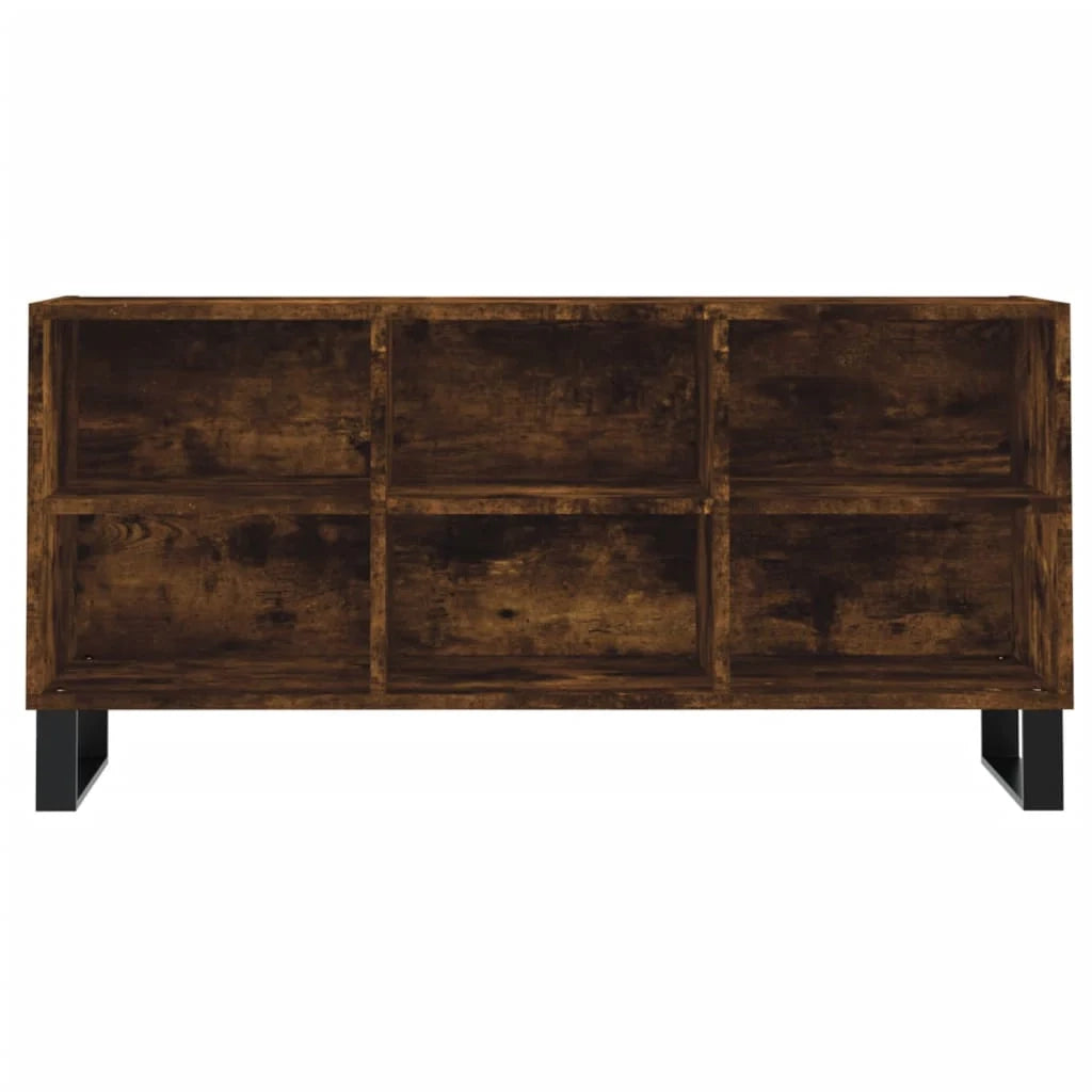 Mobile TV multimediale scaffale TV credenza mobile TV sala da pranzo soggiorno camera da letto rovere affumicato 103,5 x 30 x 50 cm legno ingegnerizzato marrone 02_0027311