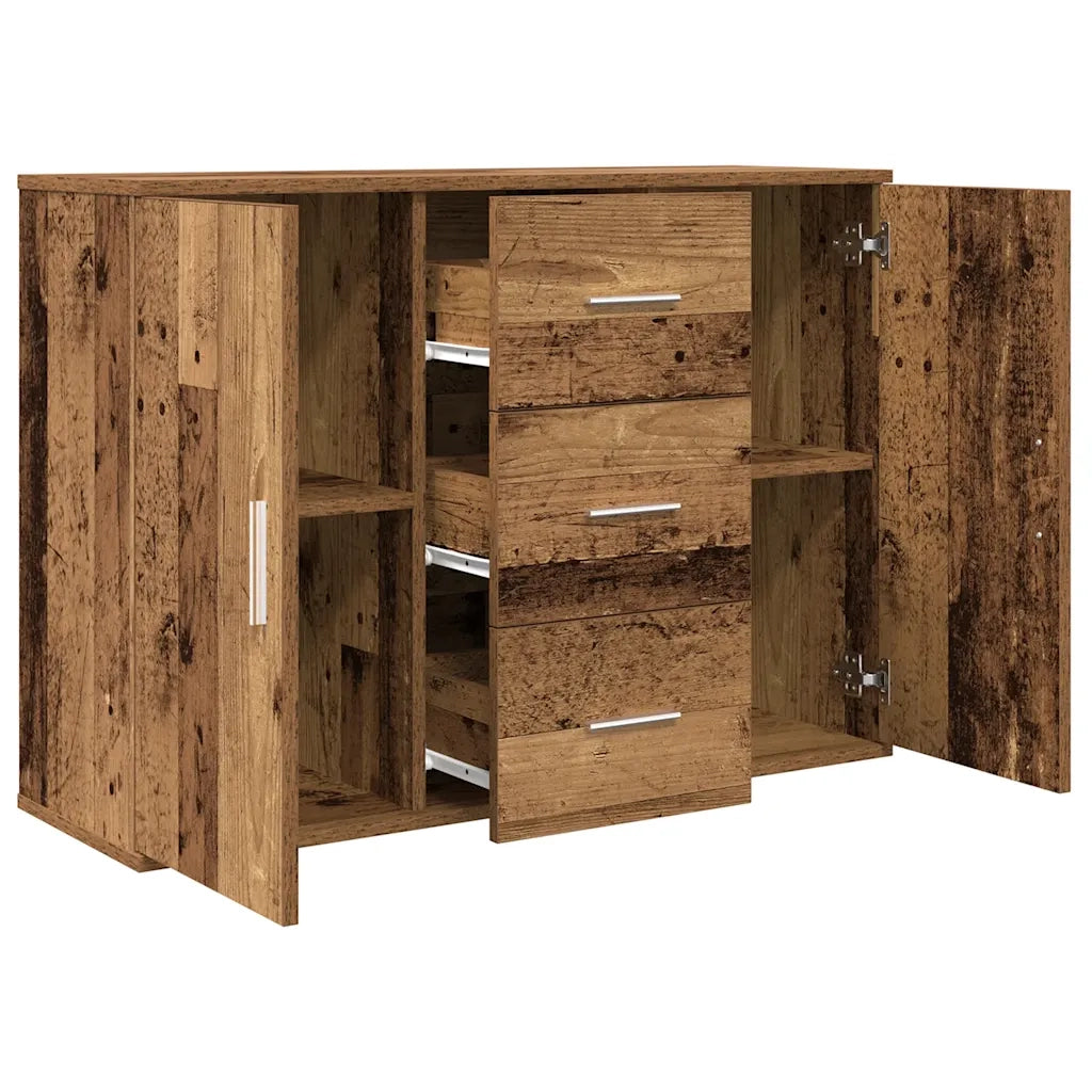 Credenza Legno Antico 90x29,5x65 cm in Legno Multistrato 855978