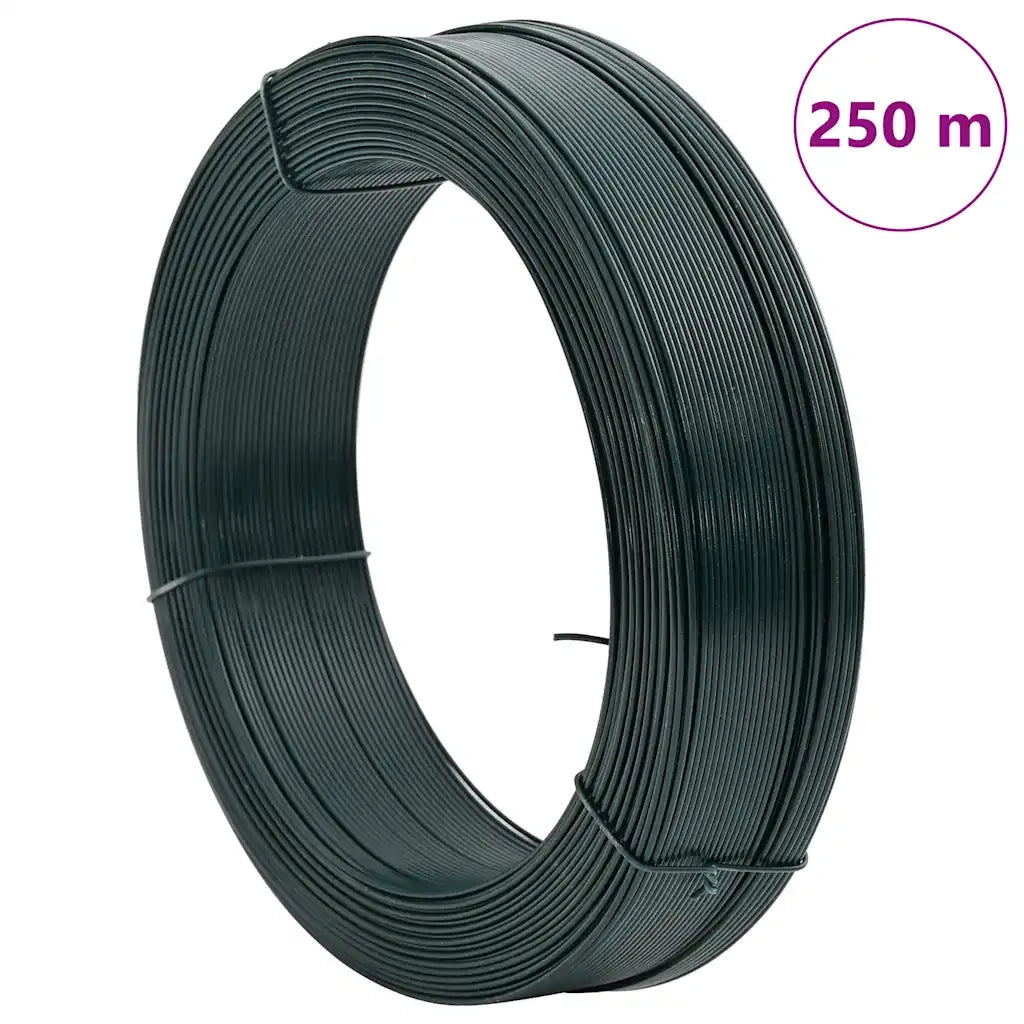 Filo per Recinzioni 250m 2,3/3,8 mm in Acciaio Verde Nerastro 144480
