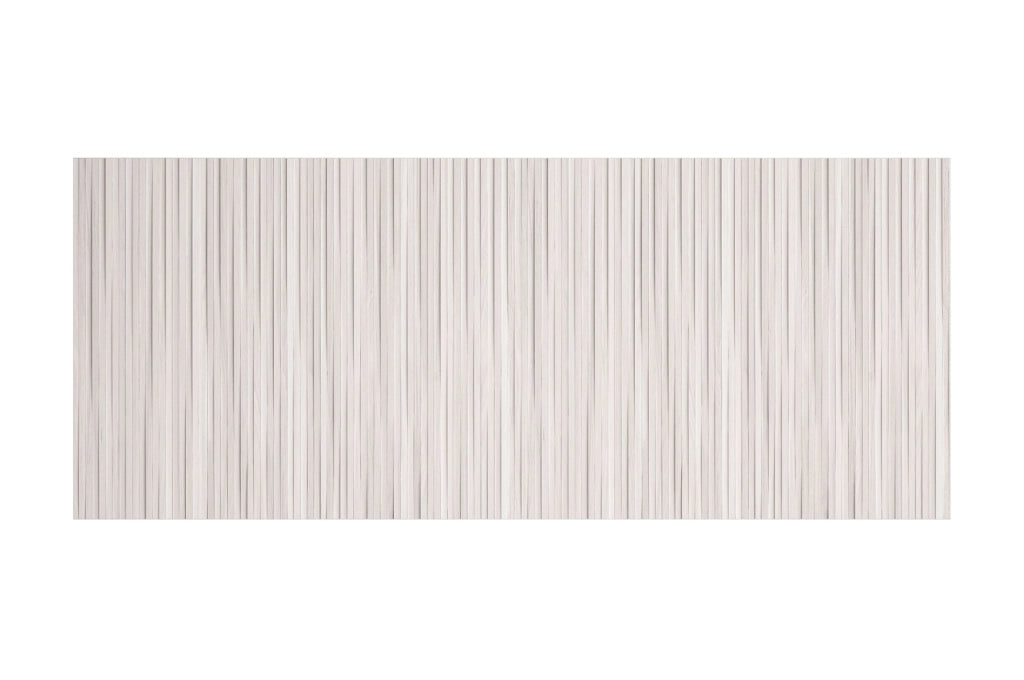 Testiera per letto Herdasa 140cm stampa doghe bianche 67x145x3