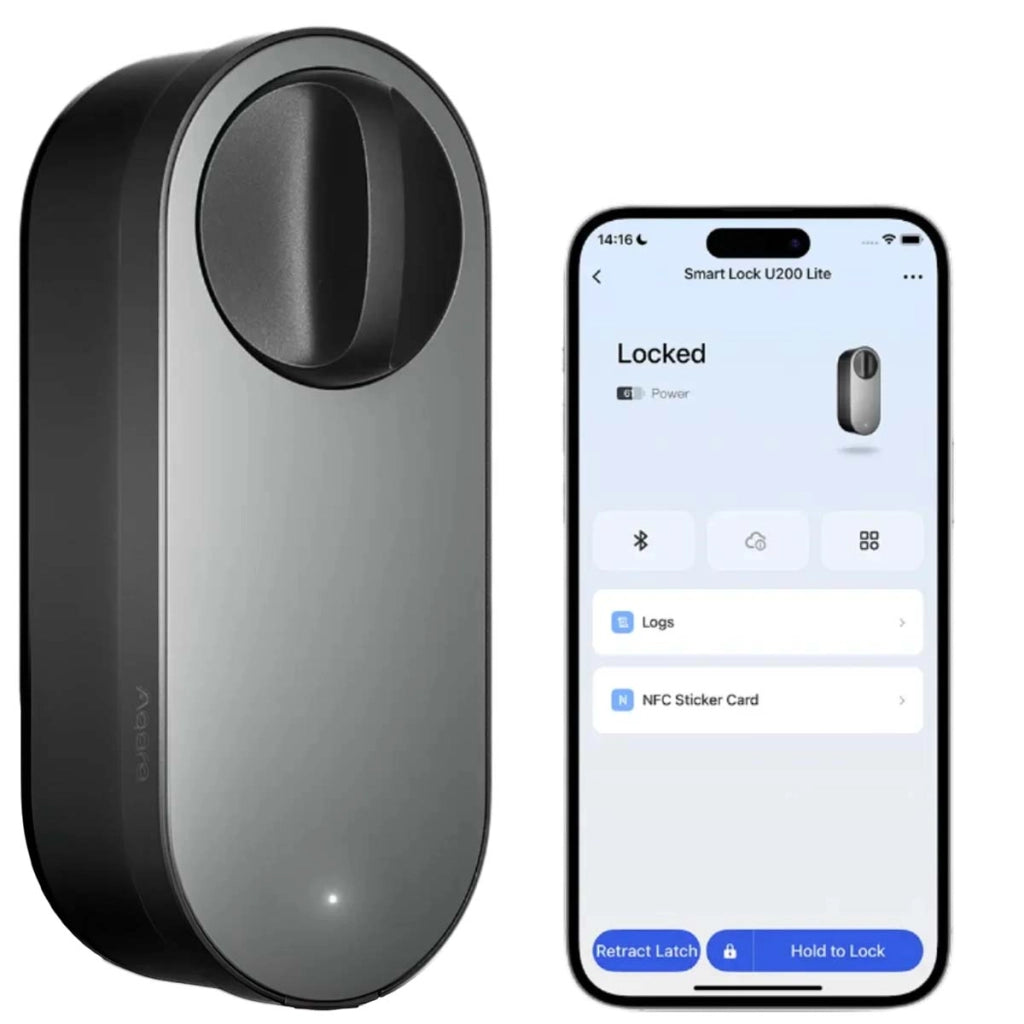 Serratura intelligente U200 Lite sblocco Bluetooth / NFC / controllo vocale Nero Aqara