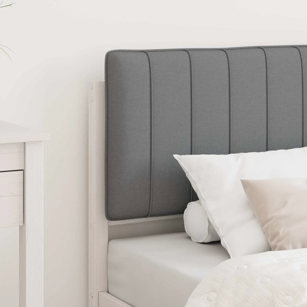 Letto con Testiera Rivestita Grigio chiaro 80 x 200 cm 878083